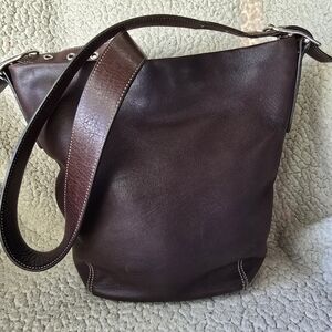 Coach leather bucket purse